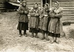 Four Soviet peasant women photographed by a German soldier shortly after the German invasion of the USSR.