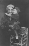 Portrait of Zdenka Steiner with her grandmother, Ida.