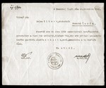 A document ordering the Jewish proprietor, Gejza Elbert, to immediately hire an unemployed member of the Hlinka Guard to work in his general store.