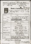 Copy of a birth and christening certificate secured on May 30, 1942 for an eight-month-old Jewish child, Denise Elbert.