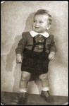 Portrait of Laici Rosenthal, one of the seven Kaufering babies born to the women of the Schwanger [pregnancy] Kommando in the Kaufering concentration camp in the winter of 1945.