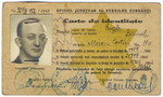 Romanian Jewish identification card with a stamped yellow star issued to Baruch Engler.