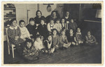Class photograph of a kindergarten/nursery school in Kaunas.