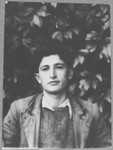 Portrait of Yehuda Ovadia, son of Haim Ovadia.  He was a student.