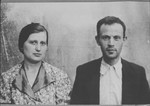 Portrait of Avram Ovadia and [his wife], Djana.  Avram was a rag dealer.