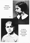 Nazi propaganda racial portraits of a half-Jewish girl and boy.