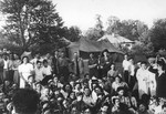 Children and staff at a Betar summer camp in the Feldafing DP camp.