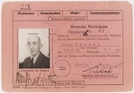 Identification card certifying that Harry Kastan (b.