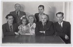 Group portrait of the committee that raised money to take Gitta Rosenzweig out of the Polish orphanage.