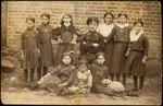 Students in the first girls school in Eisiskes which opened at the turn of the twentieth century.