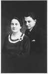 Gizella Helperin poses with her son Erno.

Erno Helperin worked as a newspaper reporter before the war.