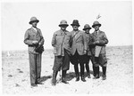 An Italian military commission visits Libya.

Pictured on the right is Aldo Foa, a Jewish scientific officer.