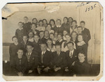 Students and teachers in the Jewish Gymnasium in Mlawa.