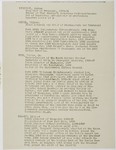 Page 3 of a list of the defendants with brief resumes which was part of a mimeographed program to the International Military Tribunal at Nuremberg for November 20, 1945.