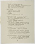 Page 5 of a list of the defendants with brief resumes which was part of a mimeographed program to the International Military Tribunal at Nuremberg for November 20, 1945.