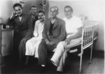 Members of an Hungarian Jewish labor brigade convalescing in a hospital in Budapest.