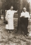 Pre-war photograph of rescuers Mikolei and Eva Turkin given to Salusia Goldblum in 1945 so she would always remember them.