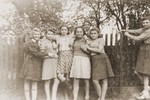 Group portrait of teenage orphans in the Jewish children's home in Gleiwitz, Poland.