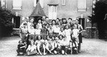 Group portrait of Jewish children in an OSE (Oeuvre de Secours aux Enfants) home in Draveil, France.