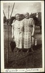 Annie Virshubski Foster (right ) poses with her sister Sonia Virshubski Saposnikow during her visit home from America.