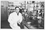 Edmund Dresner, a Jewish refugee, works in a chemical laboratory after escaping to Switzerland.