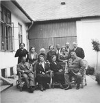 Group portrait of the extended Kalman family in Kalocsa, Hungary.