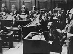 Former Vice-Chancellor Franz Von Papen in the witness box at the International Military Tribunal trial of war criminals at Nuremberg.