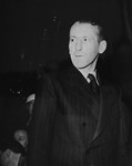 Ernst Kaltenbrunner, a former SS general and Chief of the Security Police and Security Service, a defendant at the International Military Tribunal trial of war criminals at Nuremberg.