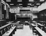 The newly-remodeled courtroom where the International Military Tribunal trial of war criminals will be held.