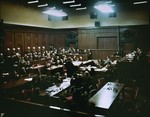 The International Military Tribunal trial of war criminals at Nuremberg.