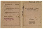 Verso of a repatriation certificate issued to Theresienstadt survivor, Jeanette Porges.