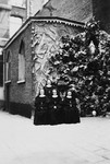 Group portrait of the nuns of the Couvent Du Tres Saint Sauveur who were responsible for hiding fifteen Jewish children.