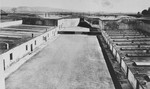 View of part of the fortification called the Ravelin and the Gestapo prison courtyard in the Small Fortress at Theresienstadt.