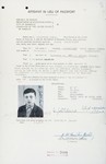 Affadavit in lieu of a passport issued by the American consulate in Marseilles on August 21, 1941 to Werner Goldschmidt, a Jewish refugee youth from Erfurt, Germany, who was scheduled to go to the United States with a children's transport sponsored by the U.S.