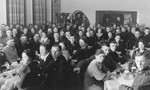 A social gathering at the Hitler Jugend Heim (Hitler Youth home) in Poessneck.