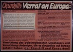 Nazi propaganda poster entitled, "Churchills Verrat an Europa,"  issued by the "Parole der Woche," a wall newspaper (Wandzeitung) published by the National Socialist Party propaganda office in Munich.