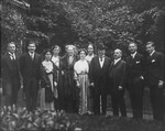 Group portrait of members of the Meyerhof and Schallenberg families in Germany.