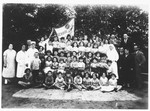 Group portrait of children Jewish Zugob school, sponsored by the Jewish Artisan Association.