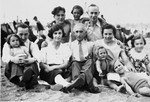 Members of the Altenberg family pose at the beach.