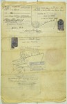 Affidavit in lieu of passport issued to Jewish refugee Chaja Schachter by Hiram Bingham, Vice Consul at the US consulate in Marseilles.