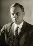 Portrait of Alfred Rosenberg.

Alfred Rosenberg (1893-1946), was a Nazi racial ideologue, German politician, and  Reich Minister for the Occupied Eastern Territories.