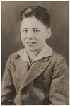 Portrait of Heinz Stephan Lewy taken near the time of his bar mitzvah.