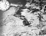 An aerial photograph of the Babi Yar ravine taken by the German air force.