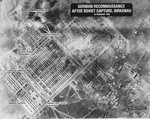 Aerial view: German reconnaissance after Soviet capture, Birkenau.