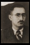 The identification photo of Felix Nacht, the chief editor of the Shanghai Post refugee newspaper.