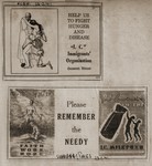 Advertisements from the Shanghai Times soliciting donations for the International Committee for the Organization of European Immigrants in China.