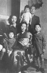Chiune Sugihara poses with his family in Bucharest.