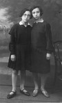 Portrait of two Jewish sisters, who were cousins of the donor.
