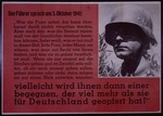 Nazi propaganda poster entitled, "Der Fuhrer sprach am 3.