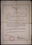 English abstract of the marriage certificate [ketubah] issued in the Bergen-Belsen displaced persons camp to Ferdinand Aron and Anna Rosenblueth.